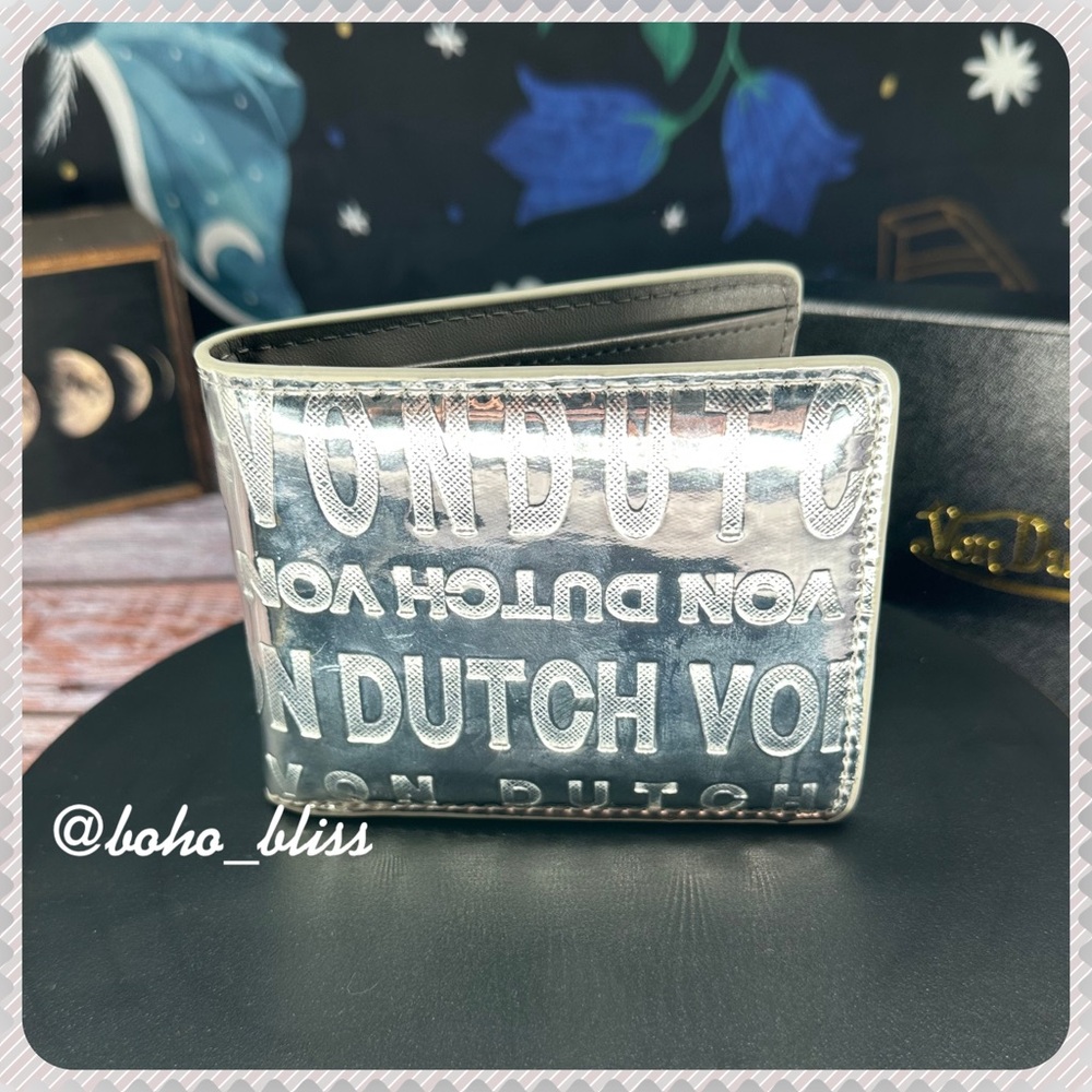 VON DUTCH | Bifold Mirrored Wallet Unisex NIB